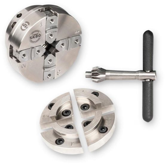 Axminster Clubman SK80 Spændepatron med kæber 1" x 8 TPI - AX109282