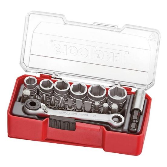 Teng Tools Topnøglesæt med 1/4" firkantfæste TJ1419 - 282740109