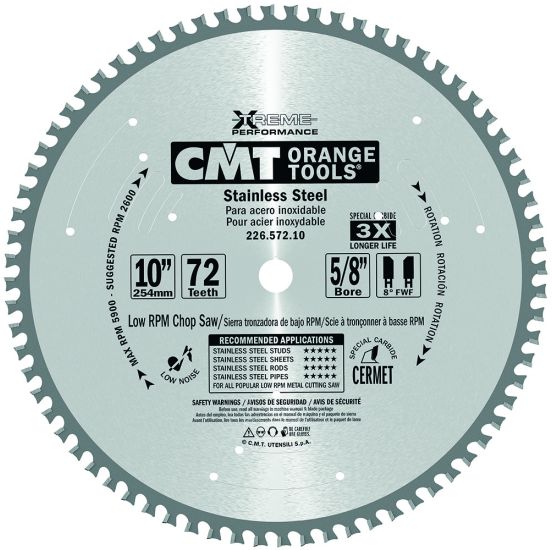 CMT Klinge 305x2,2x25,4 Z80 Rustfrit - 226.580.12