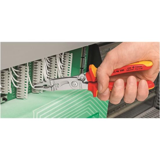 Knipex El-installationstang forkromet,VDE-godkendt 200 mm - KN-1396200
