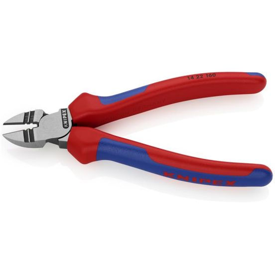 Knipex Afisolerings-skævbider sort atramenteret, med flerkomponent-håndtag 160 mm - KN-1422160SB