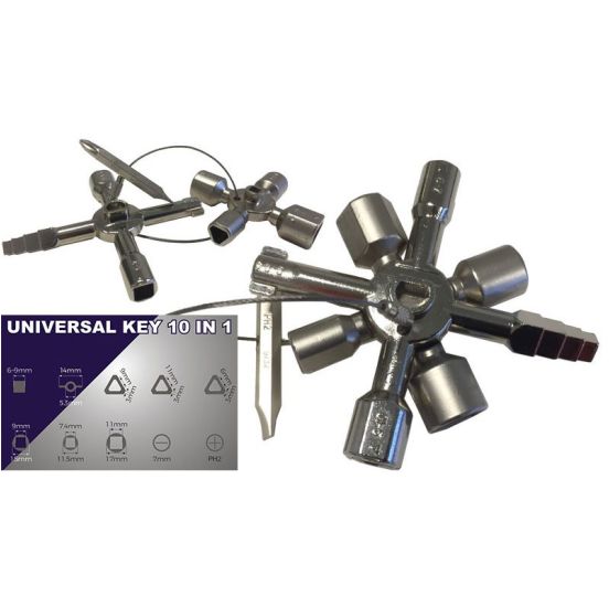 BATO Universalnøgle VVS 10 i én - BA-29995