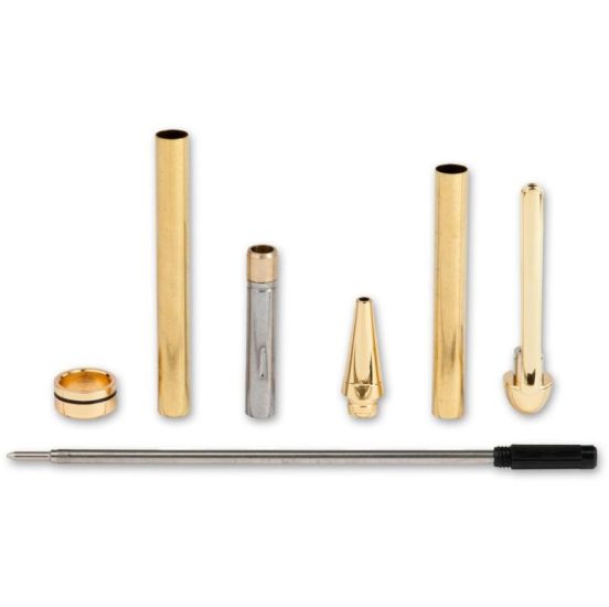 CraftProKits 24kt Forgyldt Europæisk Twist Kuglepenne Sæt - AX210097