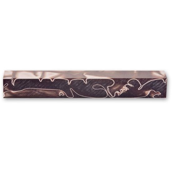 CraftProKits Firkantet Akrylblok Chokolade Hvirvl - AX211319