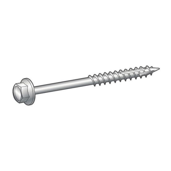ESSVE træskrue HEX 6,5x75mm 6K CS 100 stk.   - ES-117406