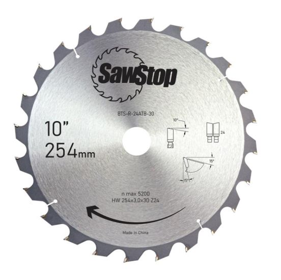 SawStop rundsavsklinge 24-takket -254mm/30mm - BTS-R-24ATB-30