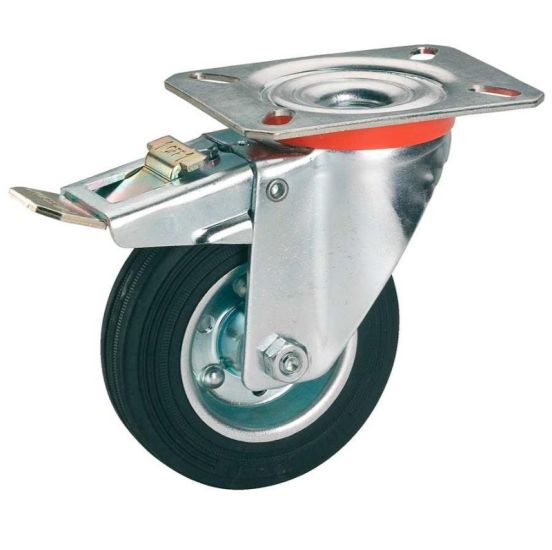 Transporthjul drejl.200x50mm m/rulleleje - ROL-711222