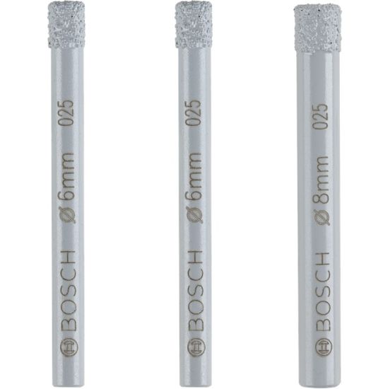 Bosch Diamantborsæt Ceramic 3 Dele 6-8mm - 2607011626