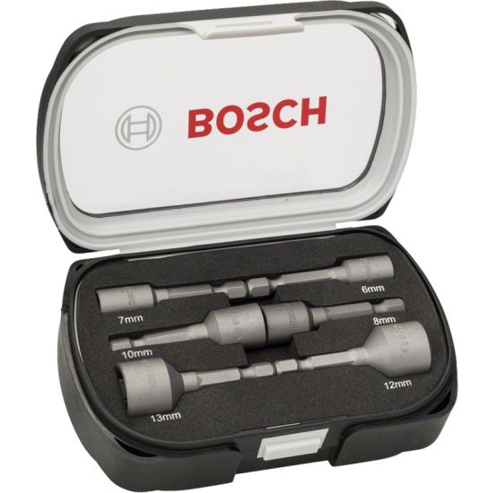 Bosch Topnøglesæt magnet 6-13mm 50mm 6 stk - 2608551079