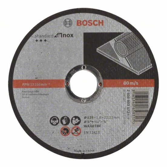 Bosch Skæreskive WA 60 T BF Rapido Standard for Inox 125x22,23 mm - 2608603172