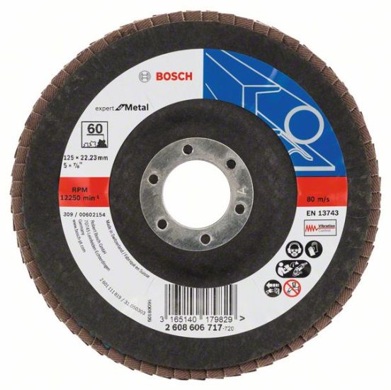 Bosch Lamelslibeskive skrå K60 X551 Expert for Metal 125x22mm - 2608606717