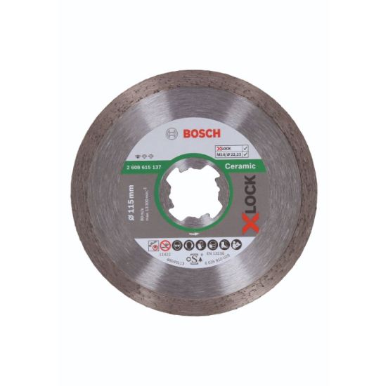 Bosch X-LOCK Standard for Ceramic-diamantskæreskive, 115 x 22,23 x 1,6 x 7 - 2608615137