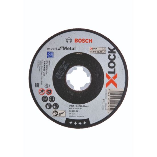 Bosch X-LOCK Expert for Metal-skæreskive 125 x 22,2 x 1,6mm - 2608619254