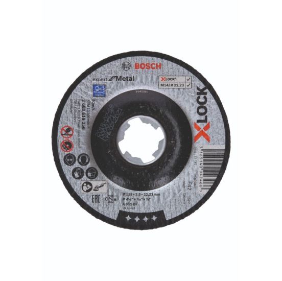 Bosch X-LOCK Expert for Metal-skæreskive 115 x 22,2 x 2,5mm - 2608619256