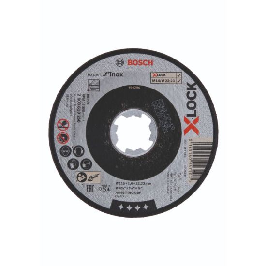 Bosch X-LOCK Expert for Inox-skæreskive 115 x 22,2 x 1,6mm - 2608619260