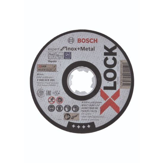 Bosch X-LOCK Expert for Inox and Metal-skæreskive 115 x 22,2 x 1,0mm - 2608619263
