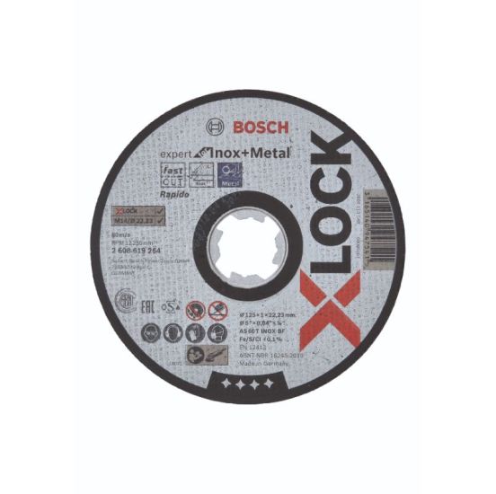 Bosch X-LOCK Expert for Inox and Metal-skæreskive 125 x 22,2 x 1,0mm - 2608619264