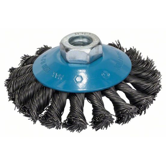 Bosch Konusbørste 100 mm, 0,5 mm, 12 mm, M14 flettet - 2608622011