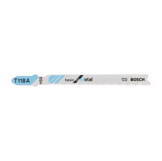 Bosch Stiksavklinger T 118 A Basic for Metal pk á 5 stk - 2608631013