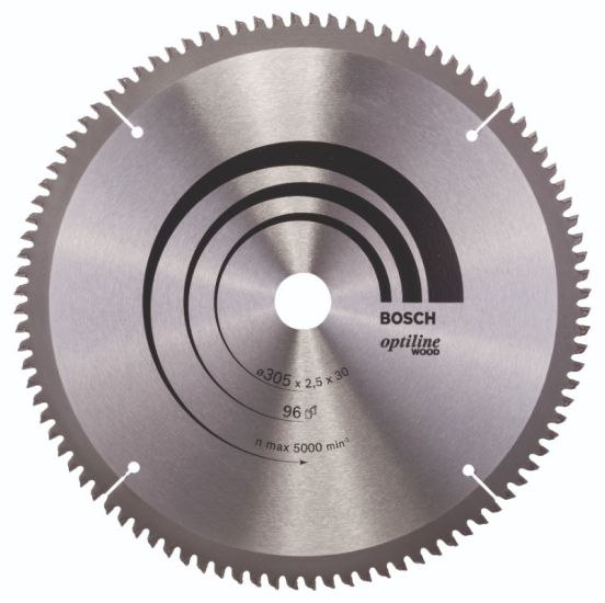 Bosch rundsavklinge Ø305 x 30mm 96T -5gr træ - 2608640442