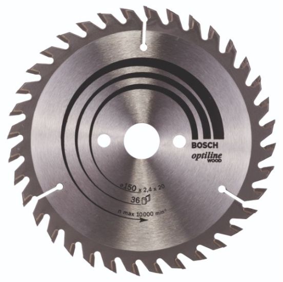 Bosch RUNDSAVKL OPTILINE 150X2,4X20MM 36 TDR - 2608640593