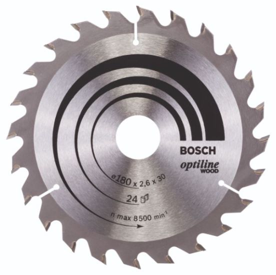 Bosch rundsavklinge.Optiline 180 x 2,6 x 30mm 24T - 2608640608