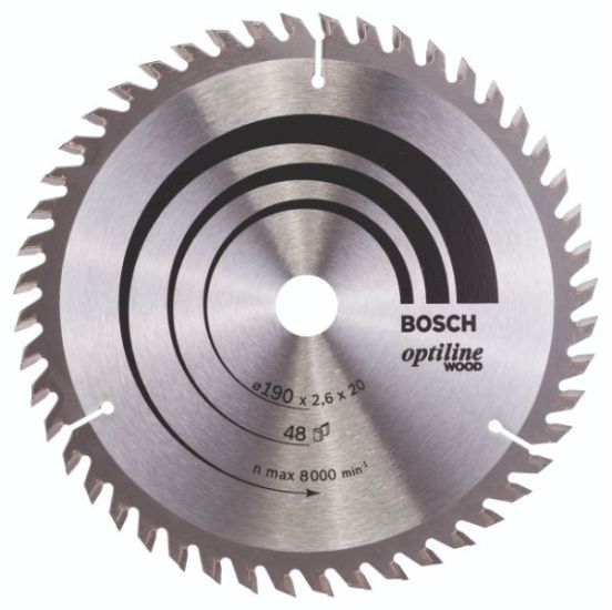 Bosch RUNDSAVKL OPTILINE 190X2,6X20MM 48 TDR - 2608640614