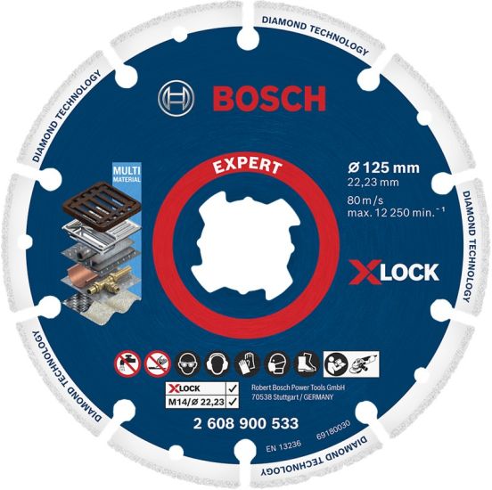 Bosch Diamantskive til metal XLOCK 125mm - 2608900533