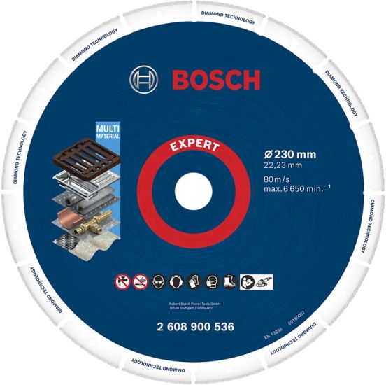 Bosch Diamantskive til metal 230mm - 2608900536