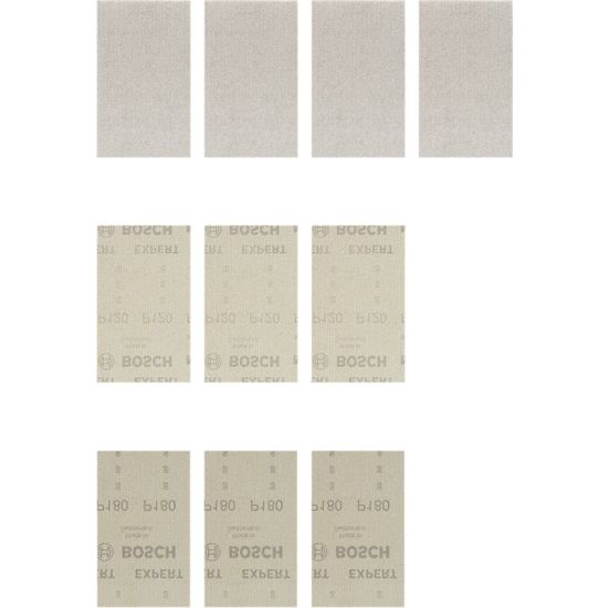 Bosch Slibebladsæt plan 80x133mm net 10 stk - 2608901205