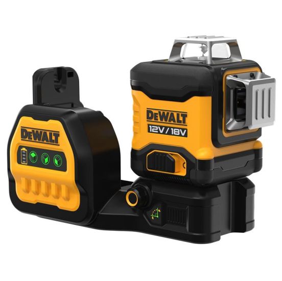 DeWalt XR Krydslinjelaser 18V/12V 3 X 360, grøn, SOLO - DW-DCE089NG18-XJ