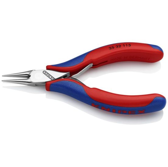 Knipex Elektronik-gribetang med flerkomponent-håndtag 115 mm - KN-3532115SB