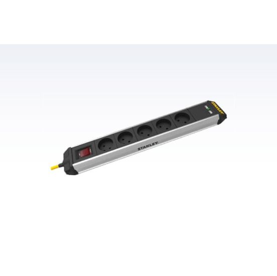 Stanley stikdåse 5-stik m. 3 m ledning - 385002