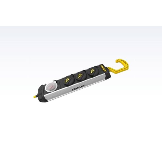 Stanley Stikdåse 3-stik m. 8 m ledning - 385022