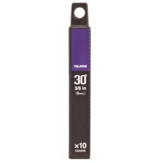Tajima Premium 9 mm sort coated knivblad 10 stk. - TA-464350
