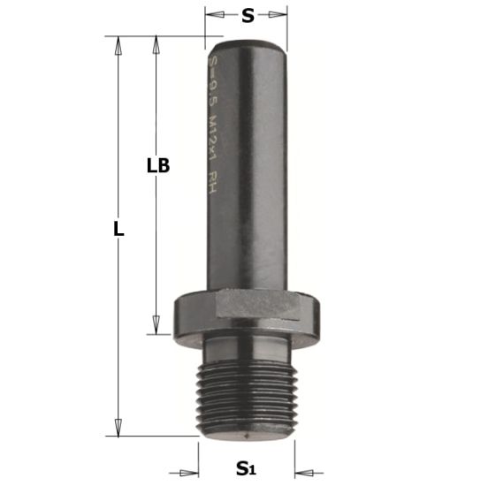 CMT Overgangsstykke M12/12 mm - 797.120.00