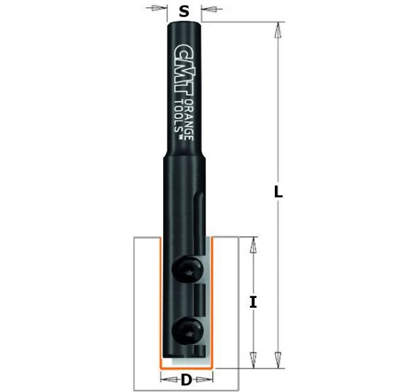 CMT VP Overfræsebor 14x49,5 K12 Z1 - 652.141.11
