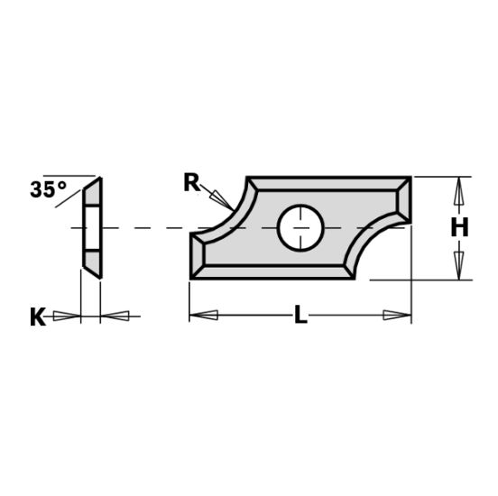 CMT Radieplatte 19,5x9x1,5 R3 CMT - 790.030.00