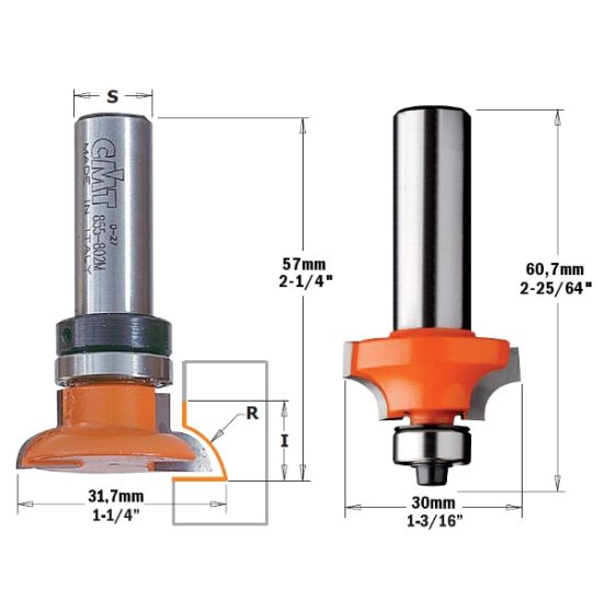 CMT Sæt profil/kontra 22,2 mm K12,7 - 855.802.11