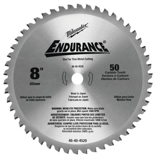 Milwaukee Rundsavklinge Metal 203/15,87/50T - 48404520