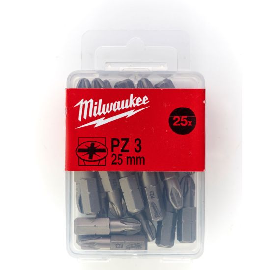 Milwaukee Bits PZ3 x 25mm 25P - 4932399591