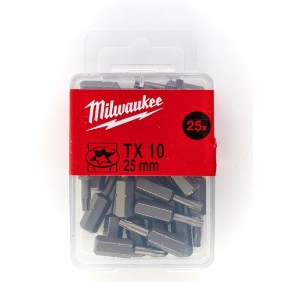 Milwaukee Bits TX10 x 25mm 25P - 4932399594
