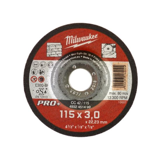 Milwaukee Skæreskive Sten CC 42/115x3 Pro+ - 4932451499