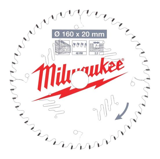 Milwaukee Rundsavklinge W160x20x2,2x48 - 4932471291