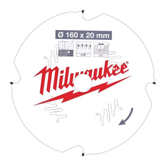 Milwaukee Rundsavklinge FC160x20x2,2x4d - 4932471293