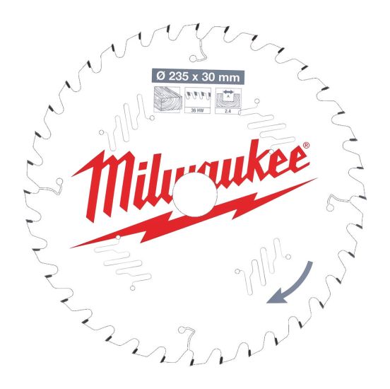 Milwaukee Rundsavklinge W235x30x2,4x36 - 4932471306