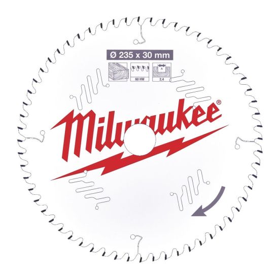 Milwaukee Rundsavklinge w235x30x2,4x60 - 4932471308