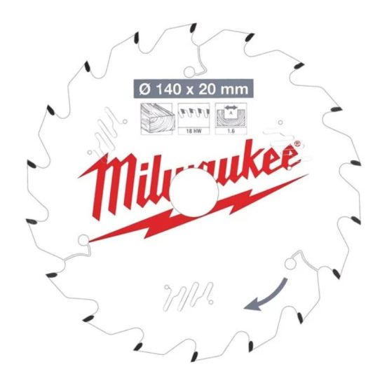 Milwaukee Rundsavklinge A165X20X1,6X52 - 4932479087