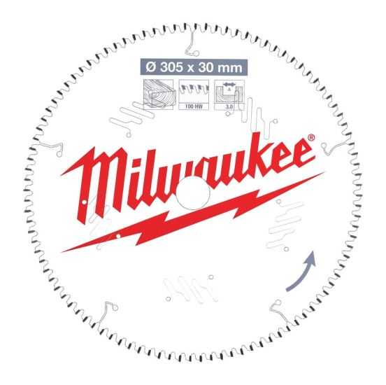 Milwaukee Rundsavklinge MS W305x30x3,0x100 - 4932471322