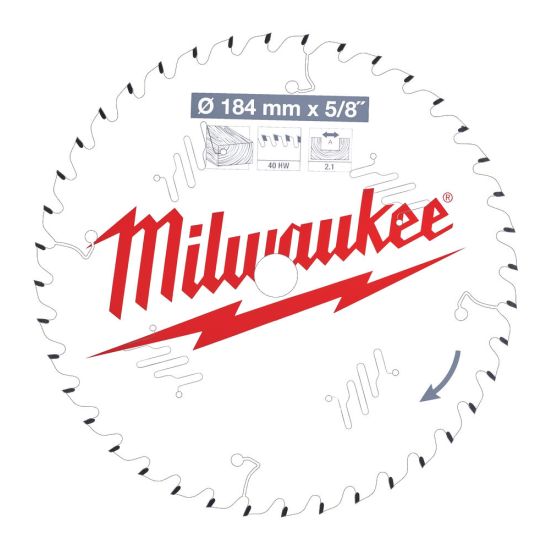 Milwaukee Rundsavklinge W184x5/8x2,1x40 - 4932471379